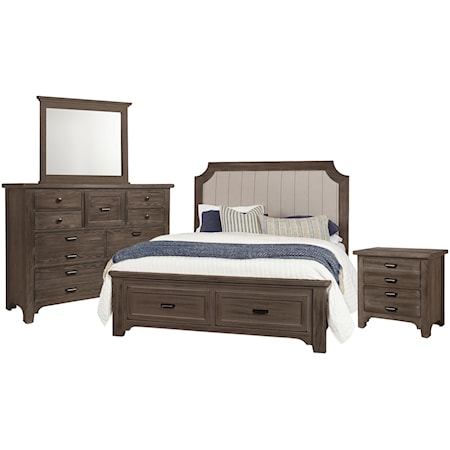 King Storage, Dresser, Mirror, Nightstand