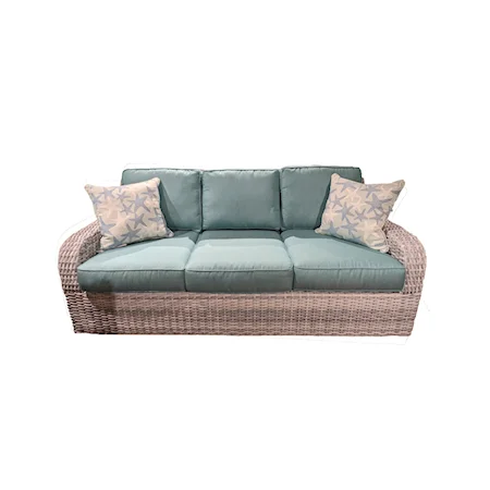 Sofa with 2 Throw Pillows