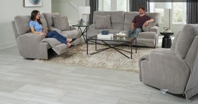 Power Headrest Lay-Flat Recliner