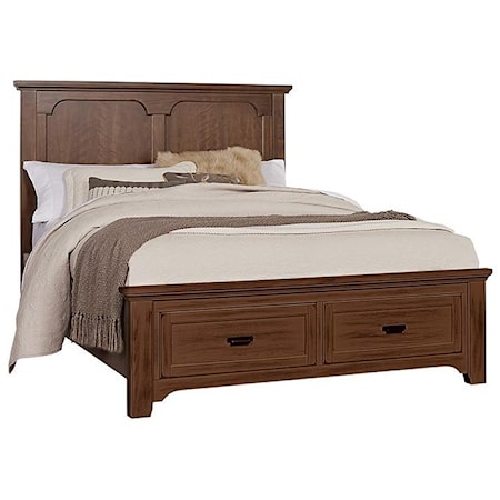 King Panel Storage Bed