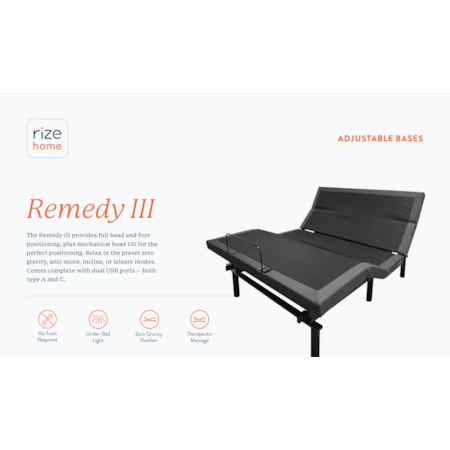 Queen Remedy III Adjustable Bed