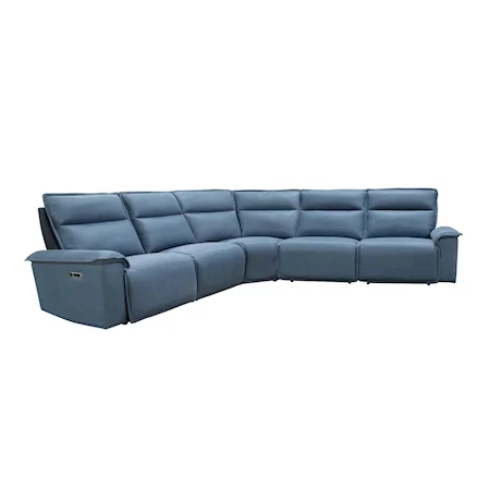 5pc Power Reclining Sectional