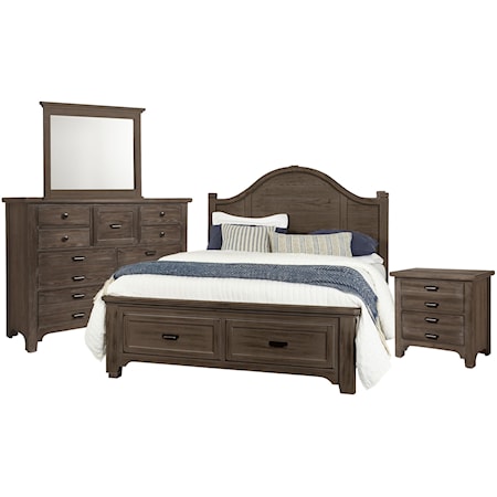 King Storage, Dresser, Mirror, Nightstand