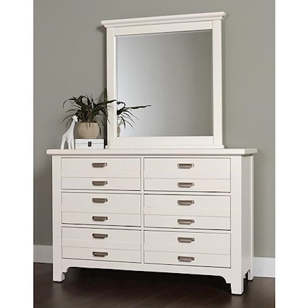 Double Dresser and Landscape Mirror