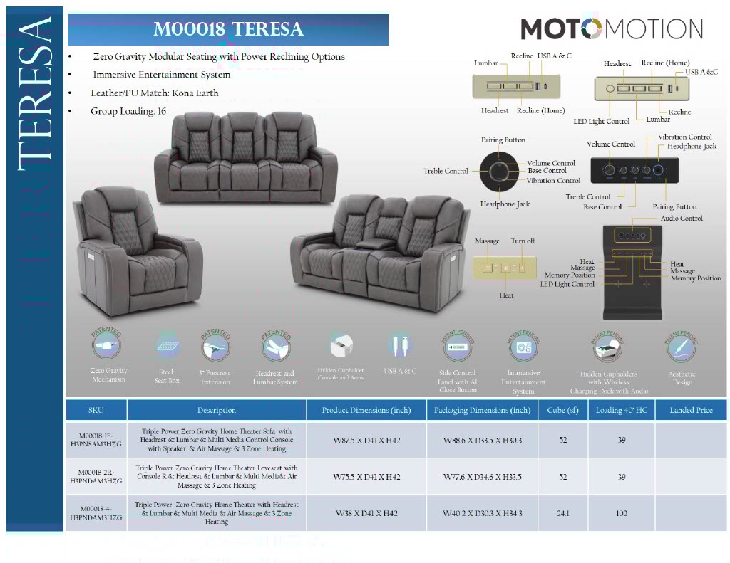 Home Theatre Sofa W/ sound