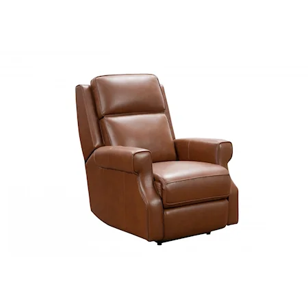 Leather Power Recliner in Colechester Bitters