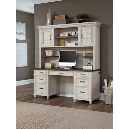 Desk and Hutch