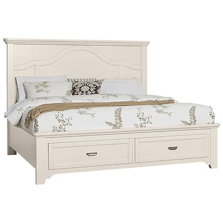 King Mantel Storage Bed