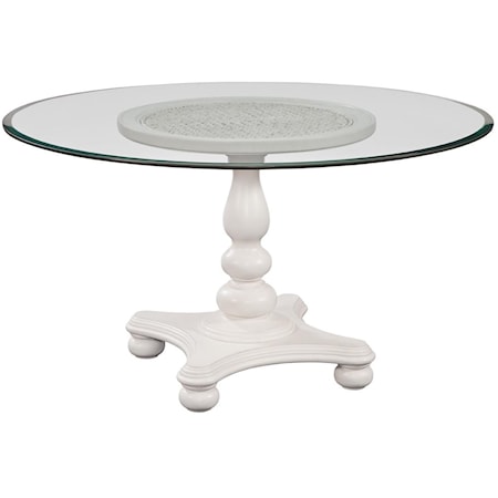 Round Glass Top Table