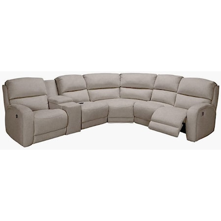 Six Piece Power Sectional