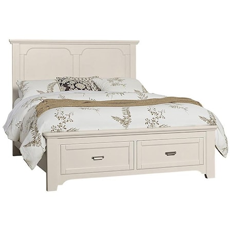 Queen Panel Storage Bed