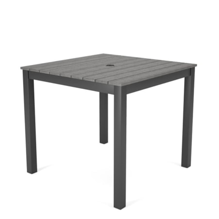 33&quot; Square Outdoor Counter Table w/ 2 Chairs