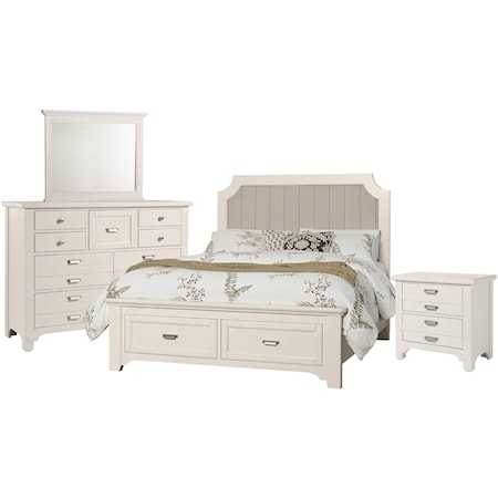 King Storage, Dresser, Mirror, Nightstand