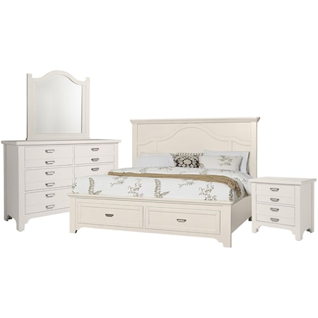 Queen Mantel, Dresser,Mirror, Nightstand