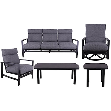 Sofa, Chair, Swivel Chair, Ckt, & End Table