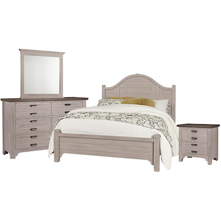 Queen Arch, Dresser, Mirror, Nightstand