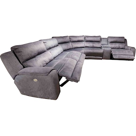 Sectional w/ Cup Holders and Power Headrests