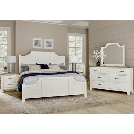 KING HDBD-DRESSER-MIRROR NIGHTSTAND