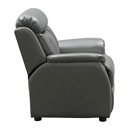 Casual Children's Recliner with Push Through Arm Reclining Mechanism