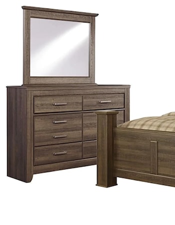 Queen Bed, Dresser & Mirror