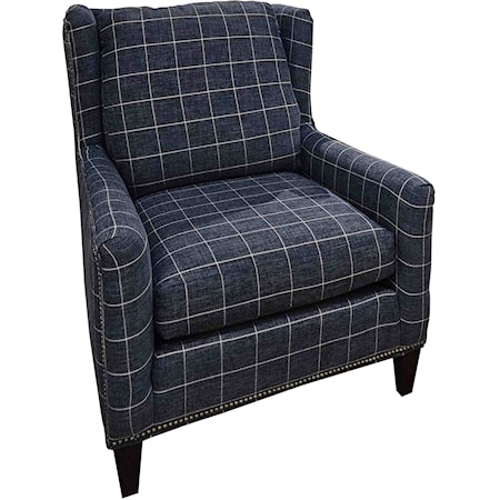 Accent Chair with Nail-Head Trim