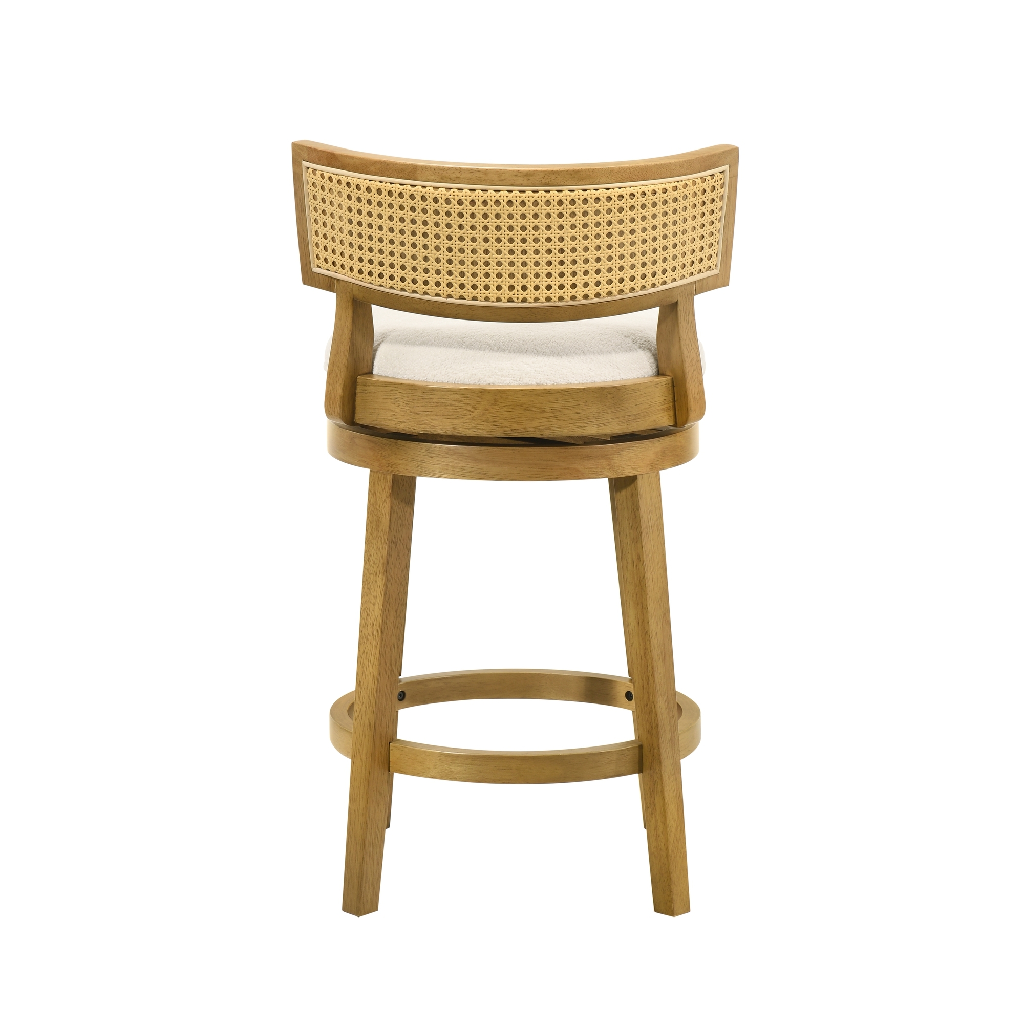 Upholstered Round Swivel Counter Stool