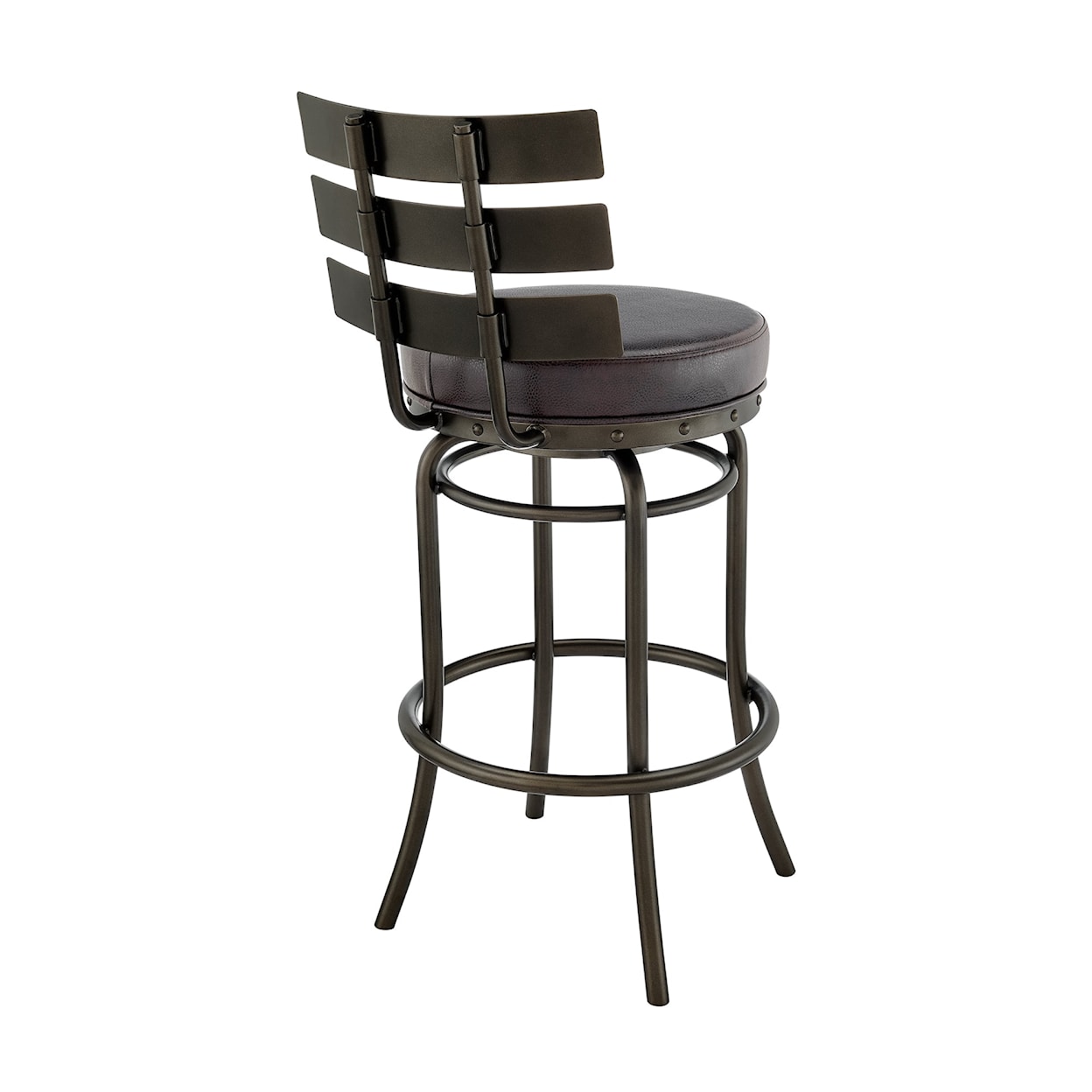 Armen Living Natya Swivel Counter-Height Stool