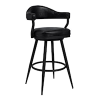 Transitional Swivel Bar Stool