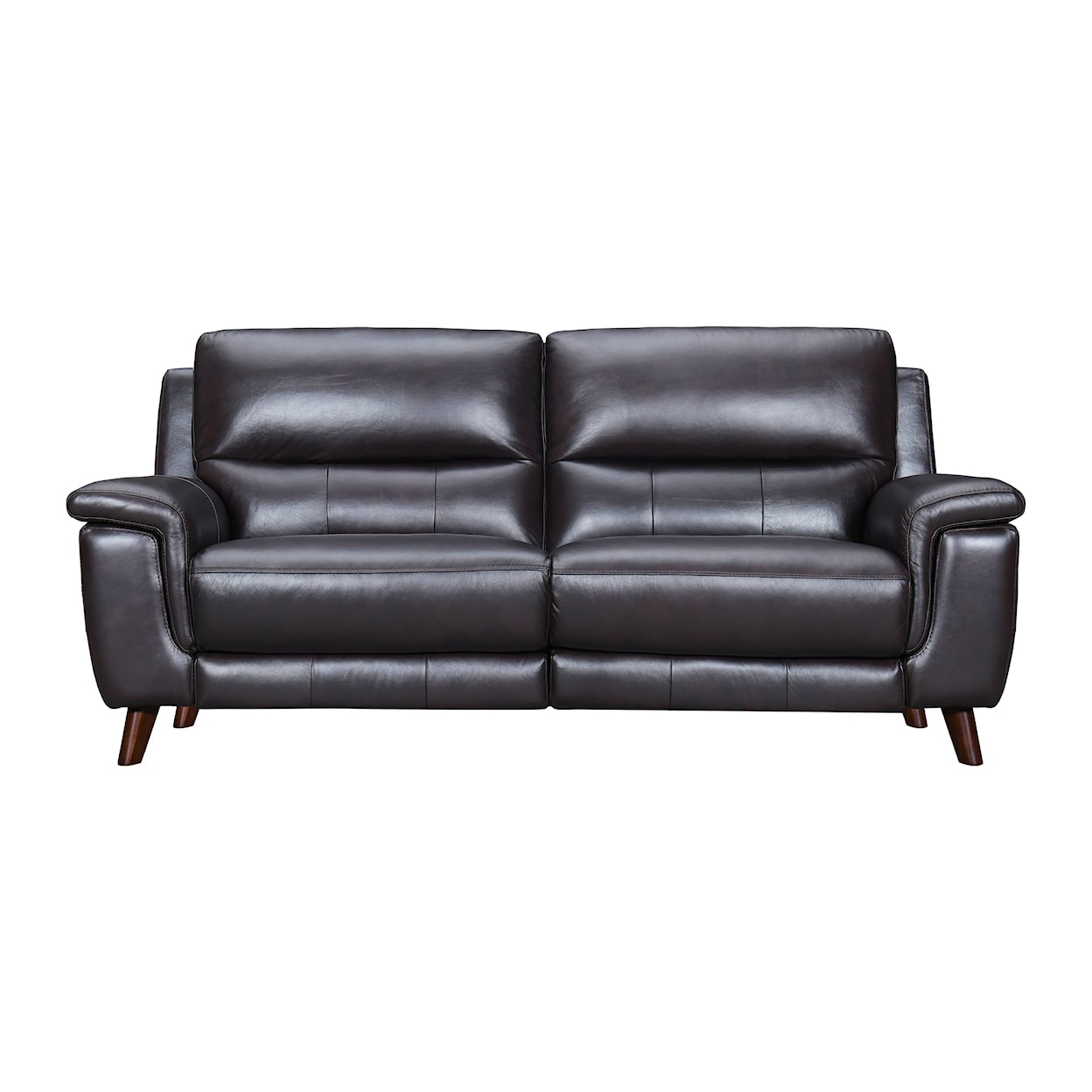 Armen Living Lizette Brown Leather Living Room Set