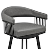 Armen Living Bronson Bar-Height Swivel Stool