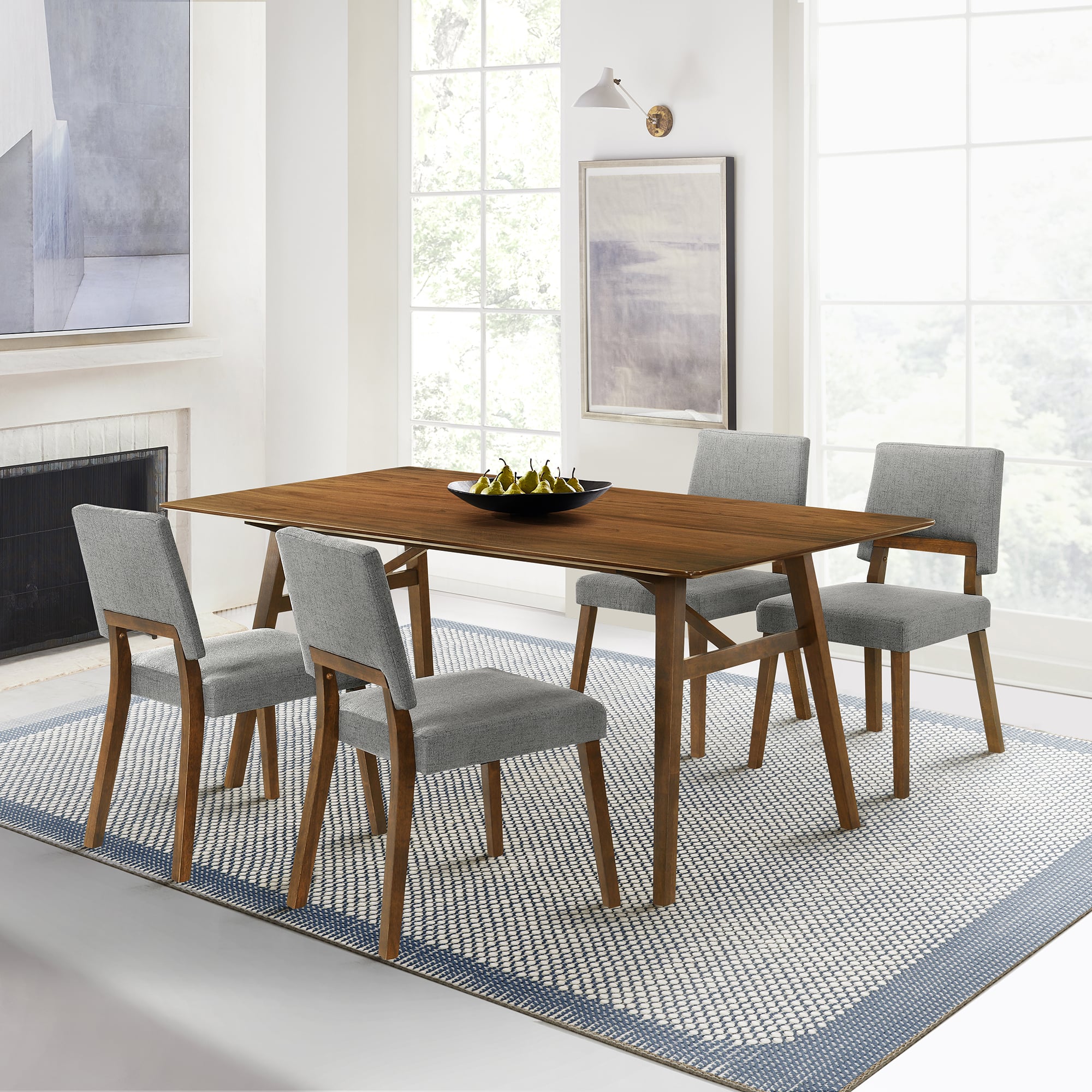 Armen Living Channell Dining Set
