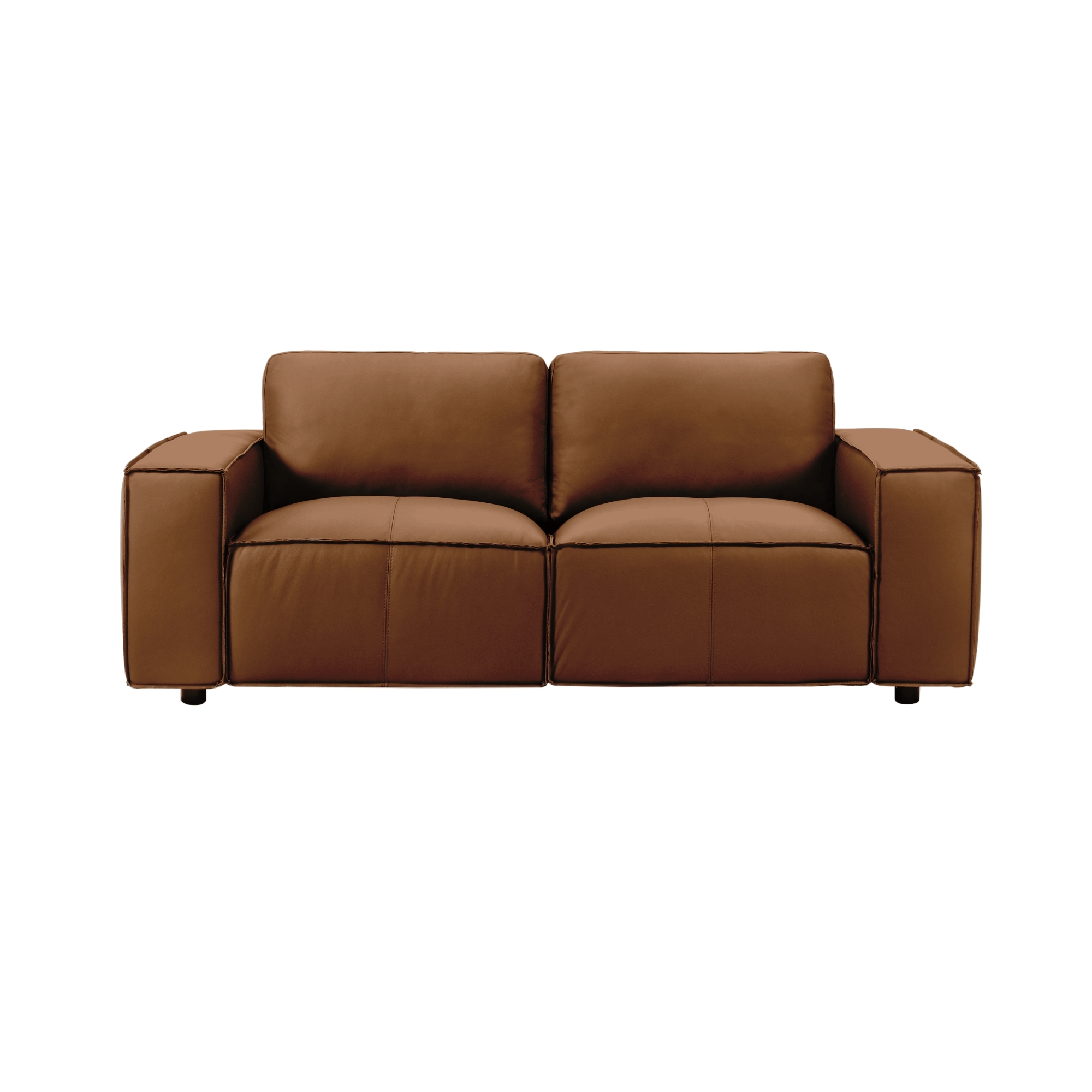Armen Living Clayton 2-pc. Modern Casual Leather Living Room Set
