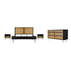 Armen Living Saratoga 4pc Bedroom Set