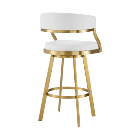 Gold Stainless Steel Swivel Stool