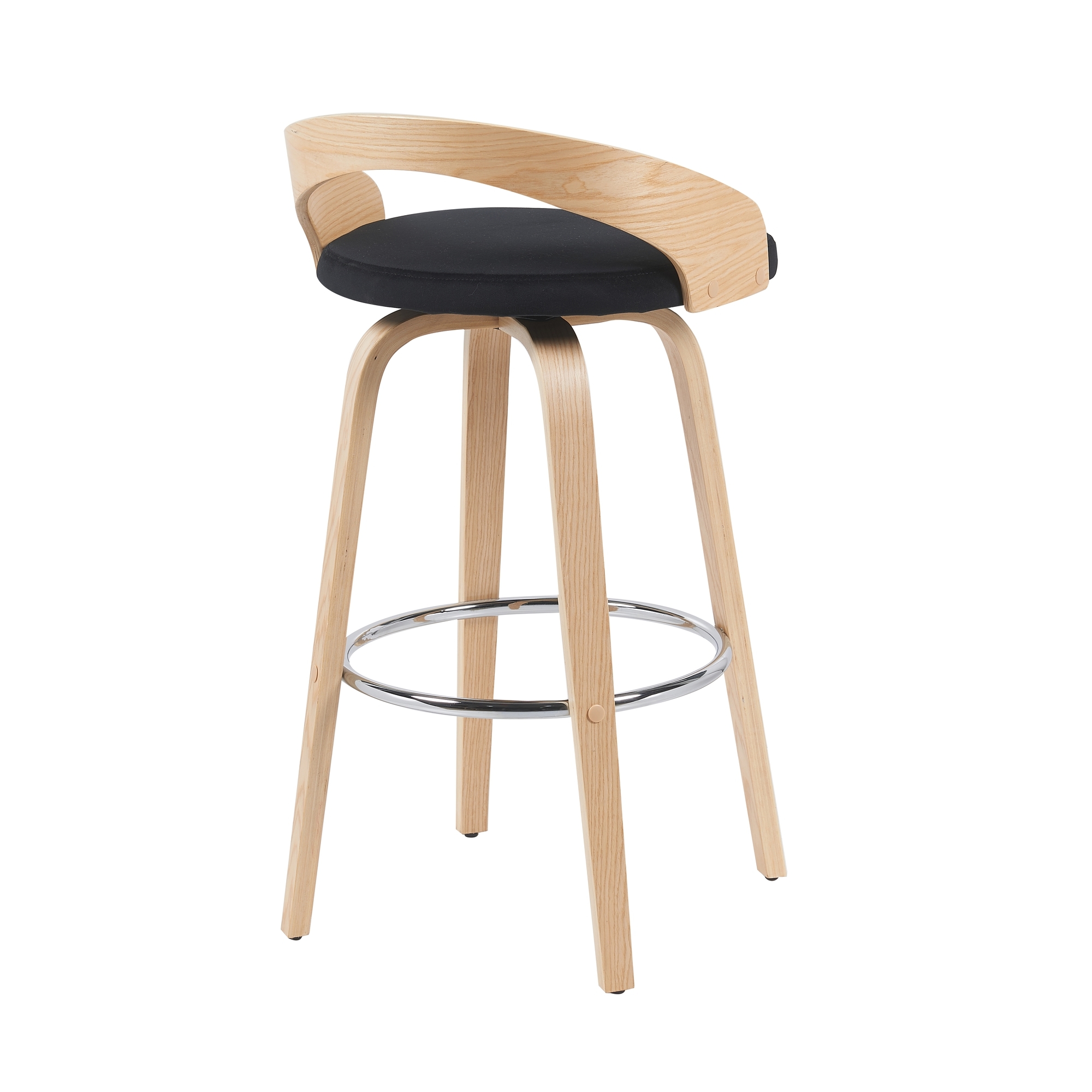 Armen Living Sonia Open-Back Swivel Barstool