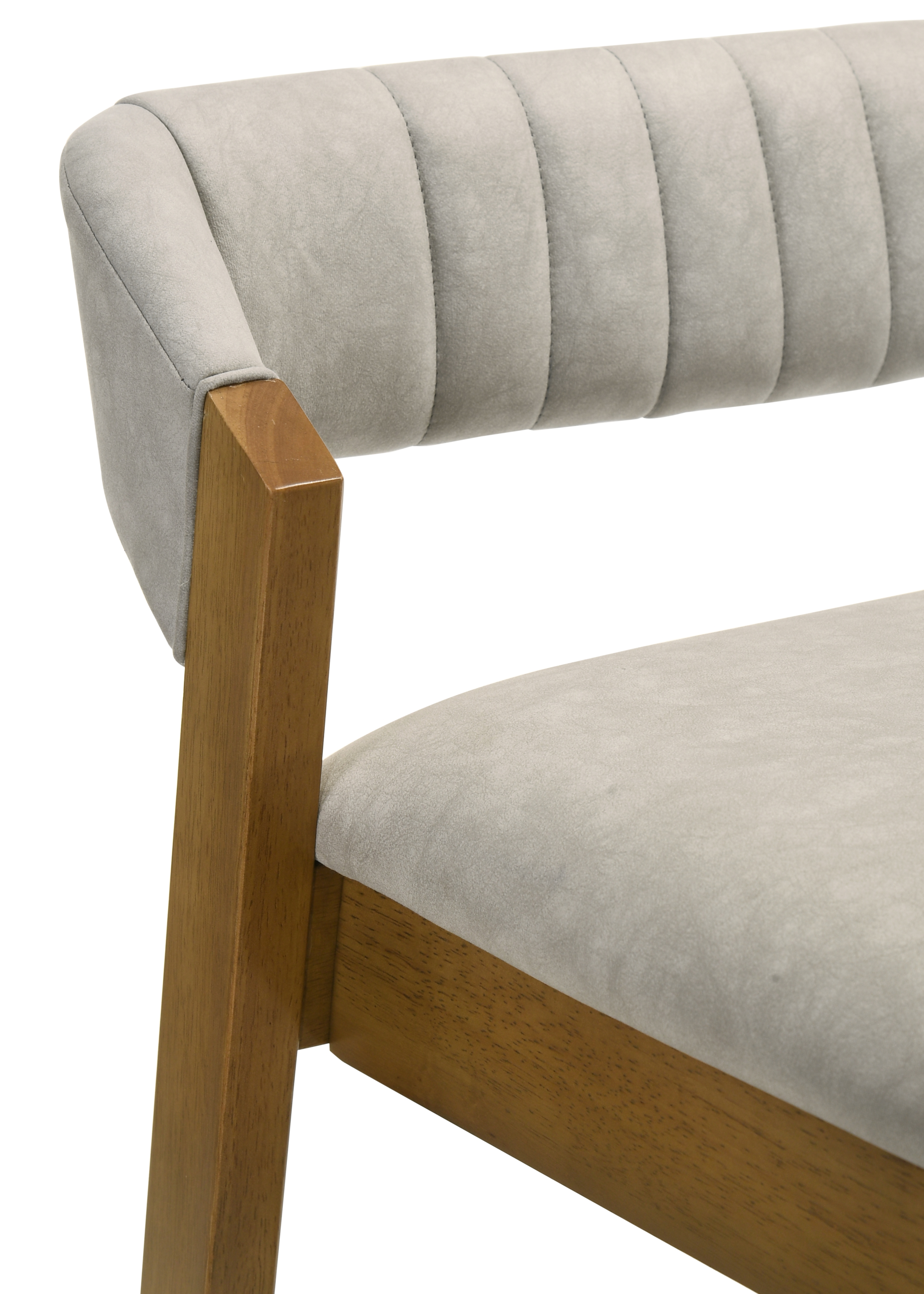 Armen Living Landyn Low-Back Counter Stool w/Channel Tufting