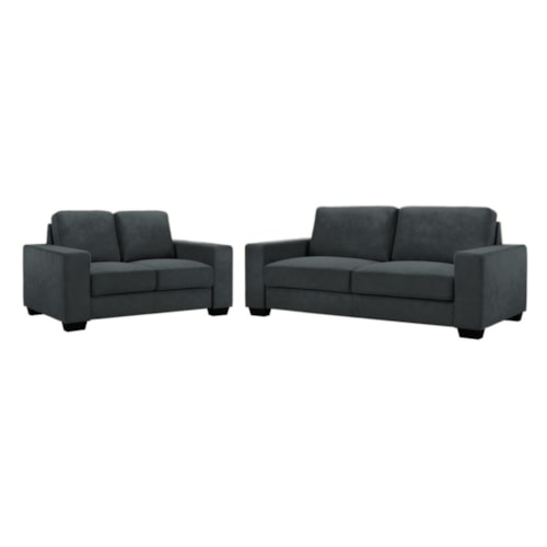 Contemporary 2-pc. Track-Arm Living Room Set