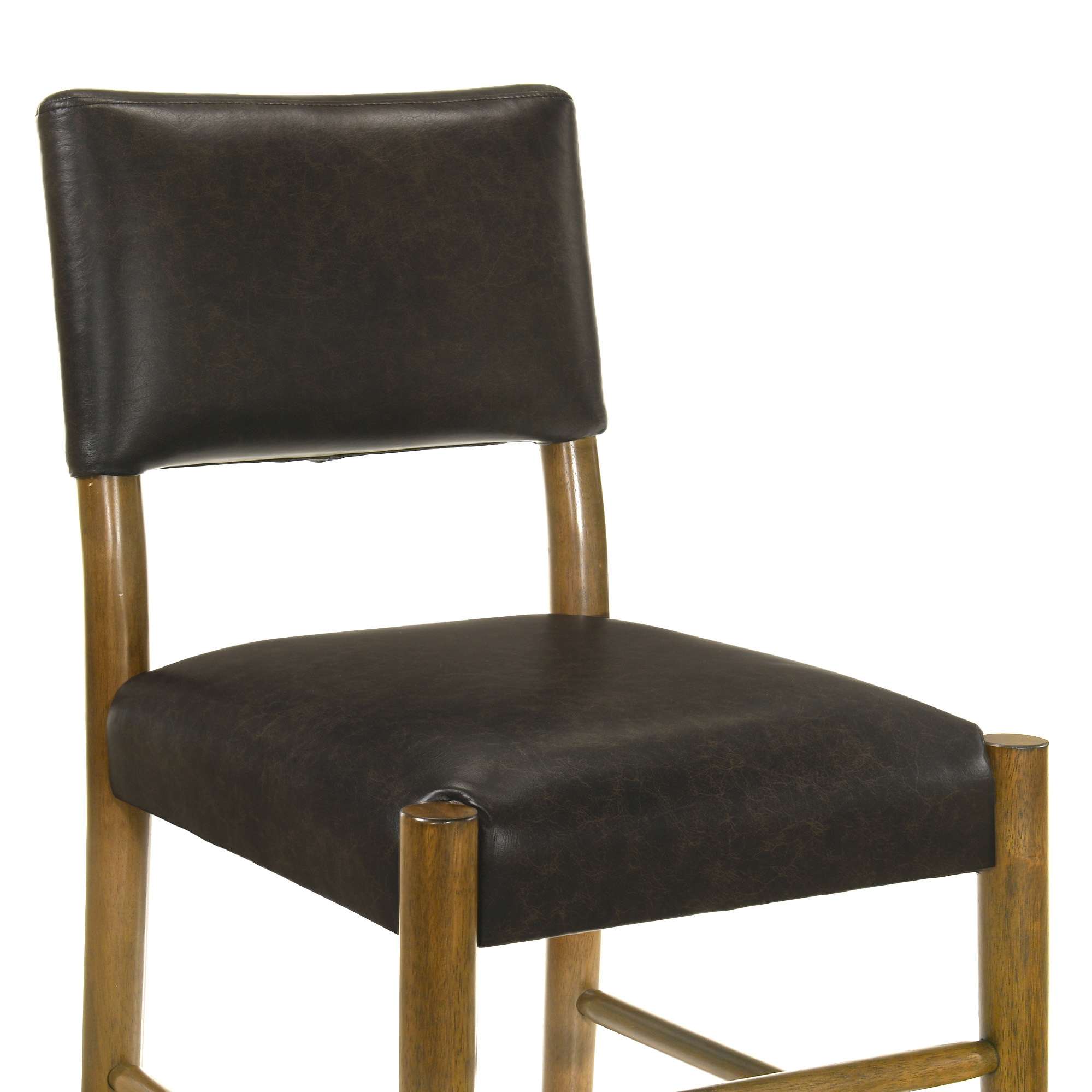 Armen Living Bennet Faux-Leather Upholstered Dining Side Chair