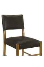Armen Living Bennet Modern Faux-Leather Upholstered Dining Side Chair