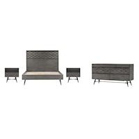 Contemporary 4-Piece Queen Bedroom Set