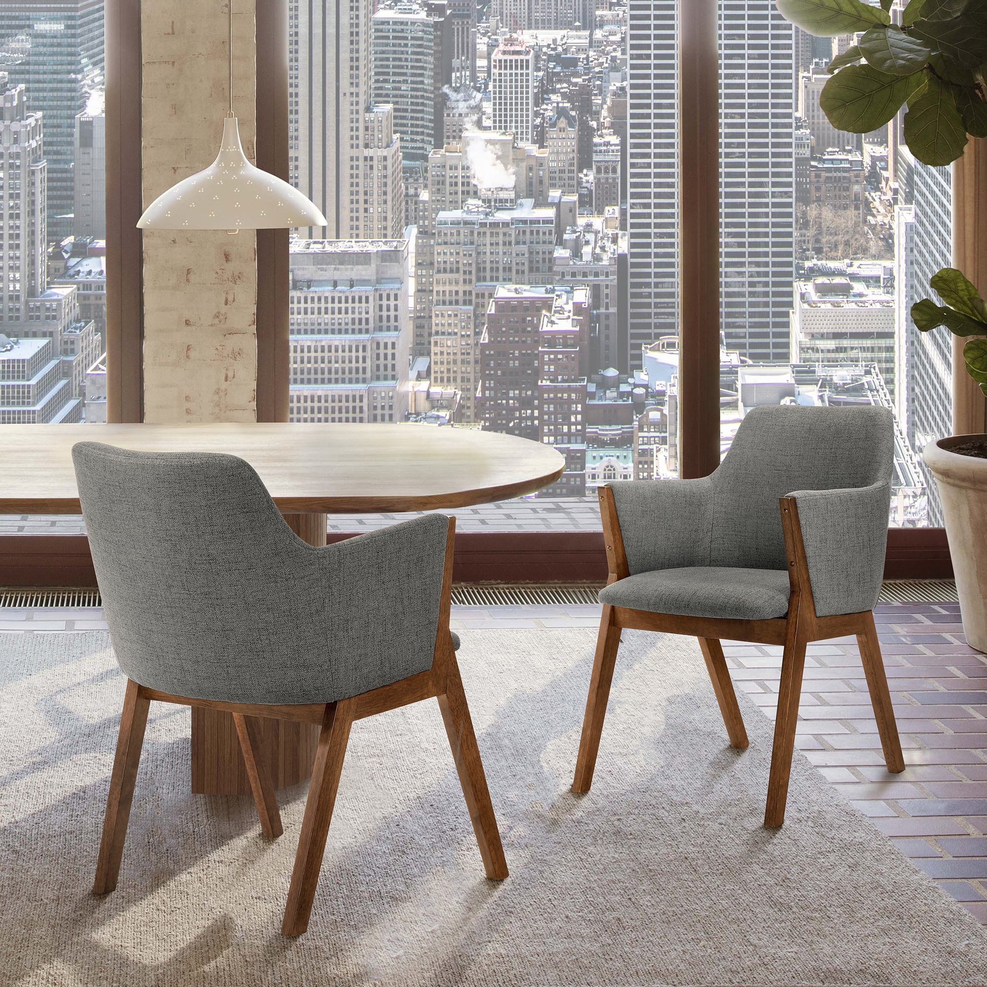 Armen Living Renzo Set of 2 Side Chairs