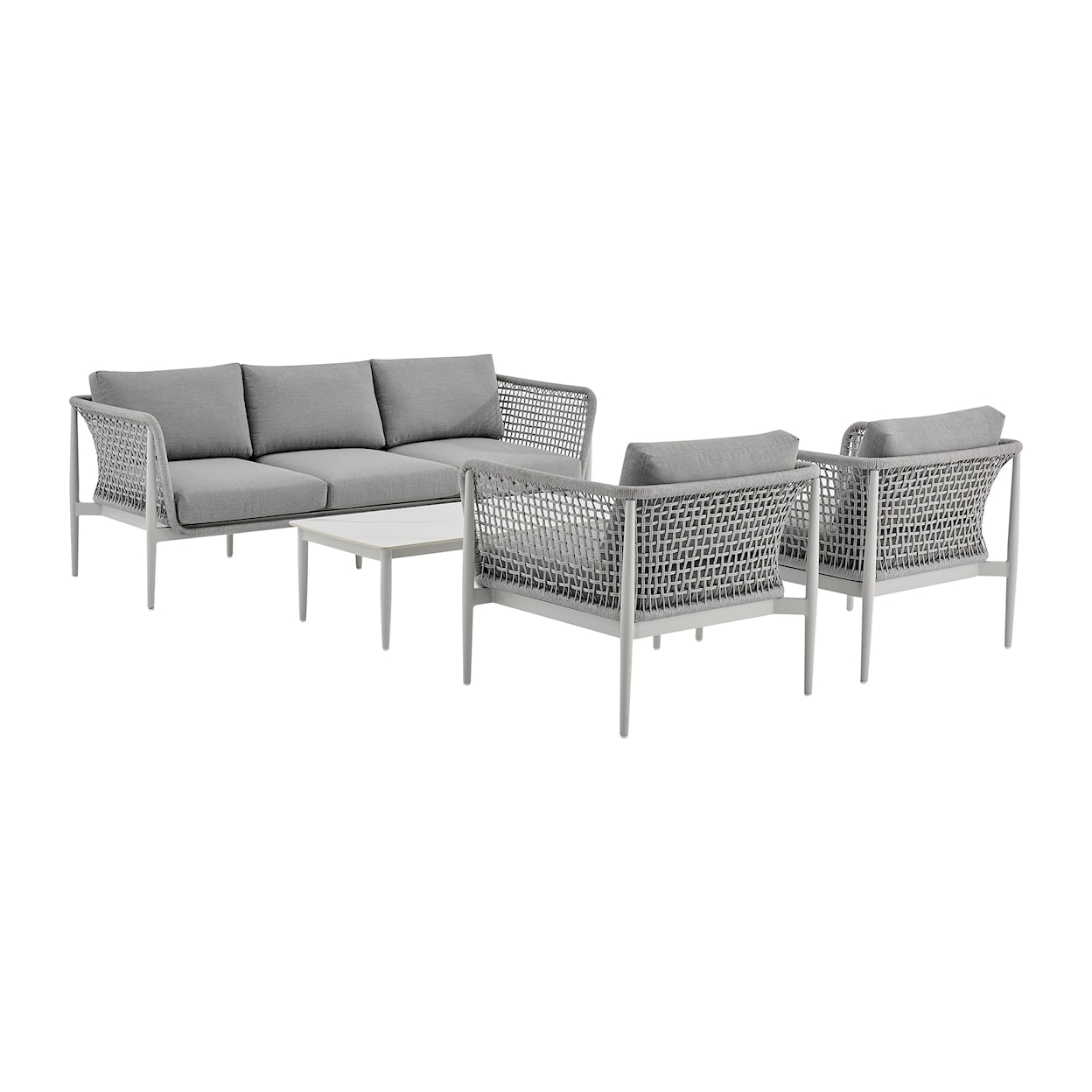 Armen Living Rhodes Outdoor Conversation Set