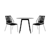 Armen Living Syndey / Clip 3-Piece Outdoor Dining Set