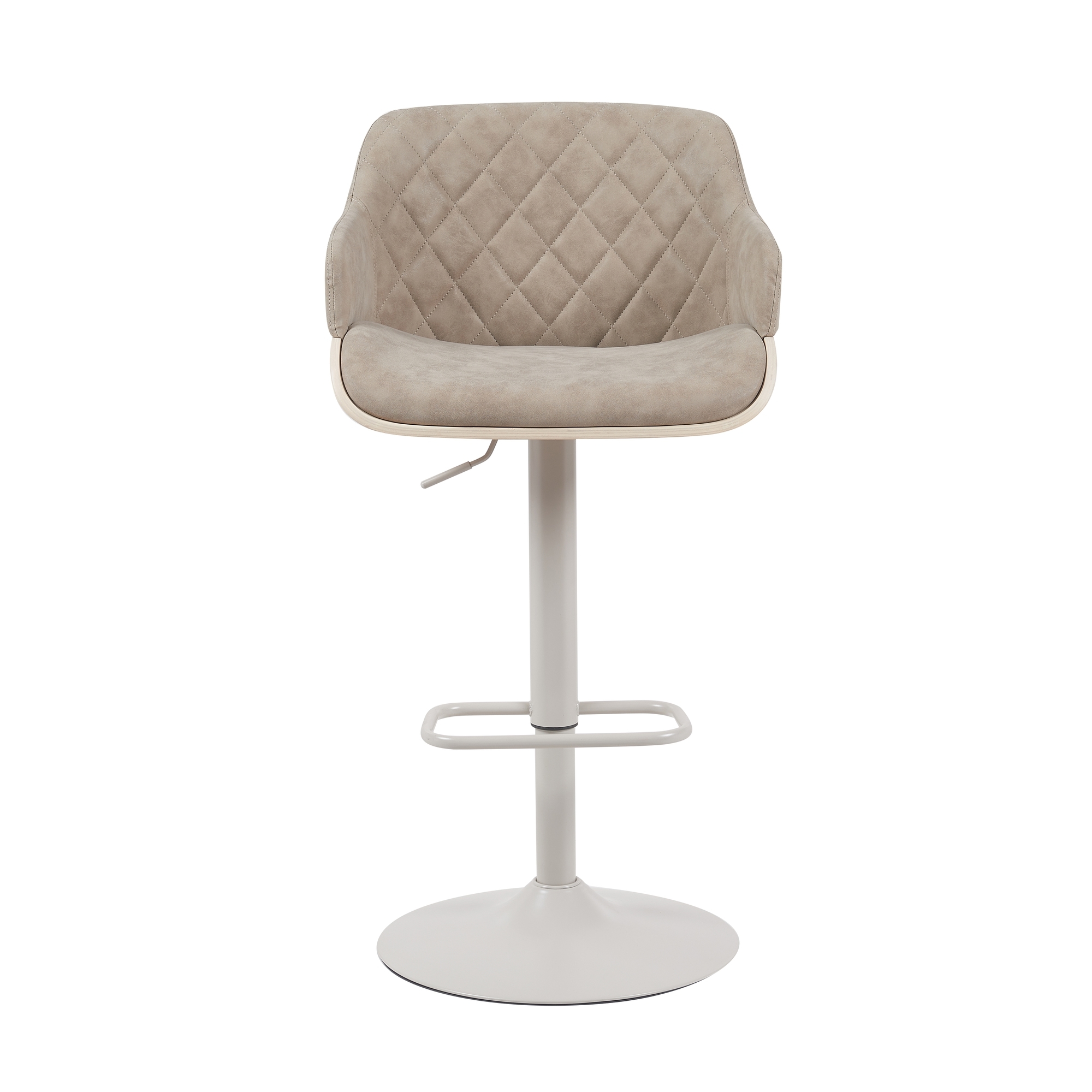 Armen Living Toby Upholstered Adjustable Bar Stool