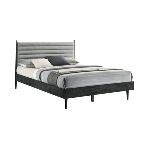 Contemporary Queen Platform Wood Bed Frame