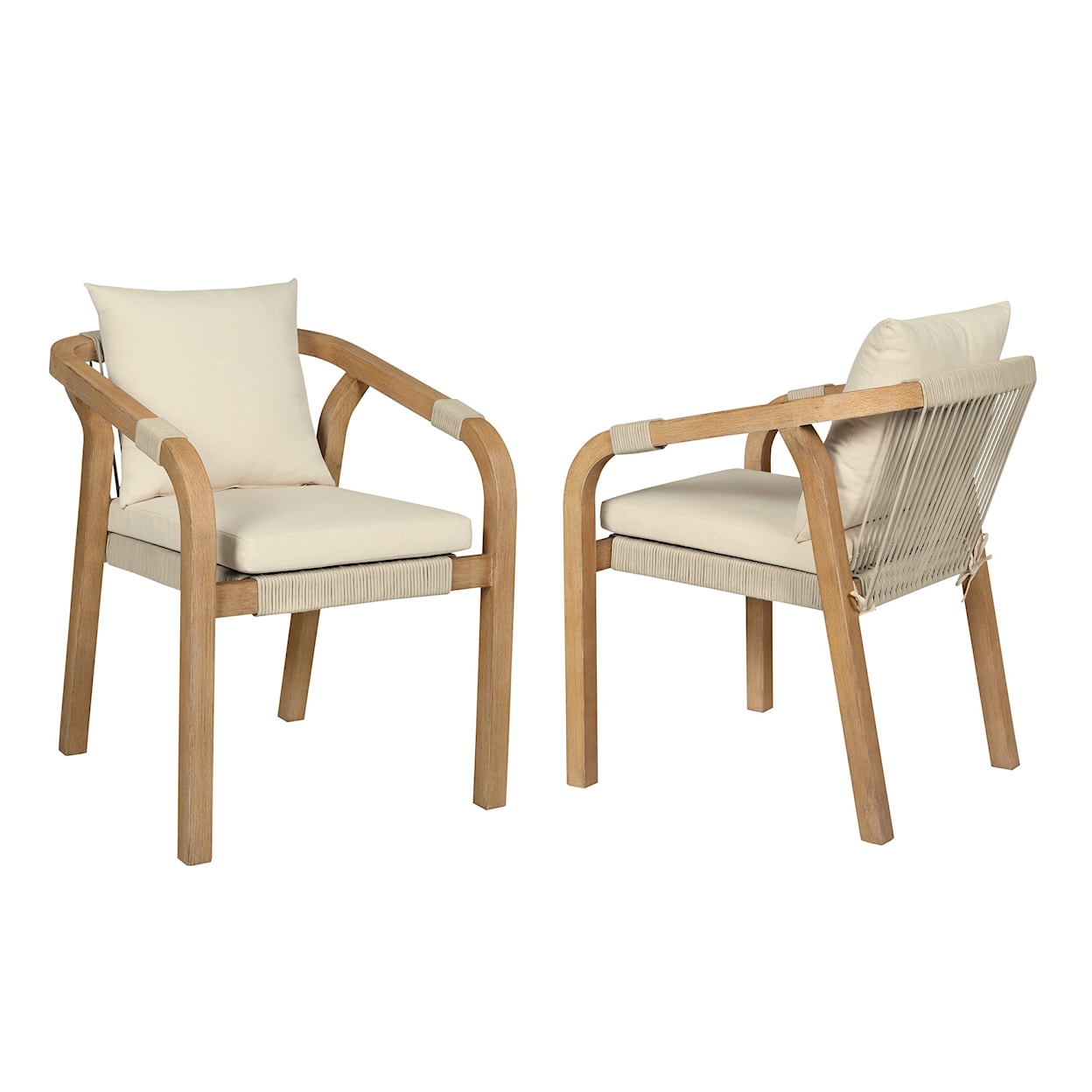 Armen Living Cypress Outdoor Dining Chairs