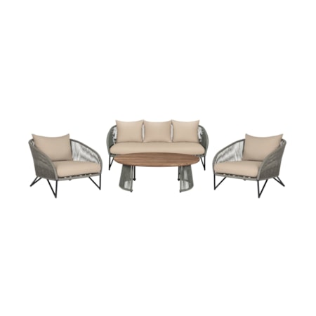 4-Piece Outdoor Conversation Set