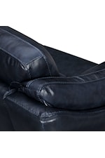 Armen Living Franz Mid-Century Modern Genuine Leather Sofa