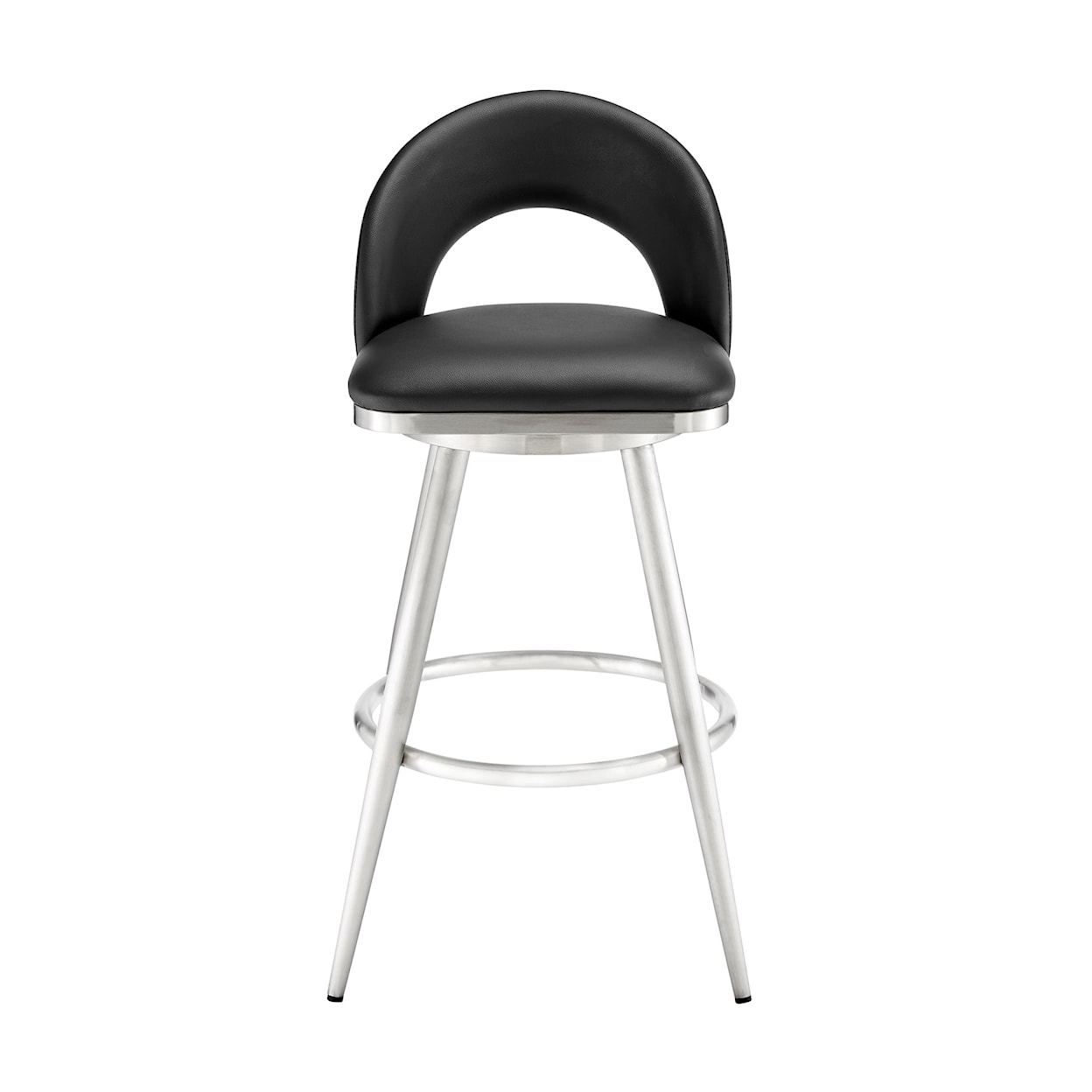 Armen Living Charlotte Black Barstool