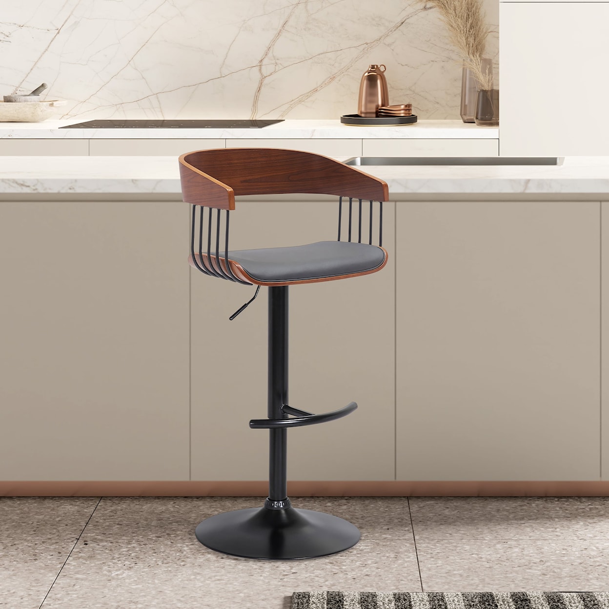 Armen Living Larisa Adjustable Stool